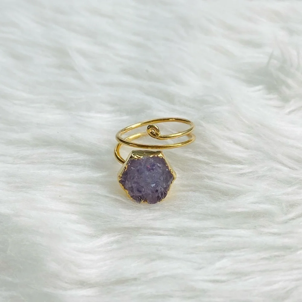 Turning Heads Druzy Ring
